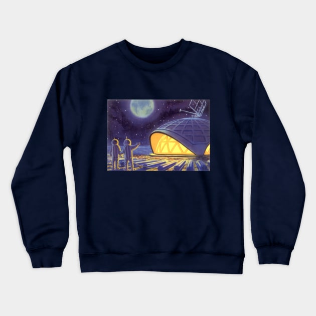Vintage Science Fiction Crewneck Sweatshirt by MasterpieceCafe